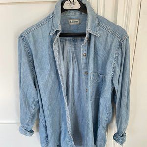 Vintage LL Bean denim button down